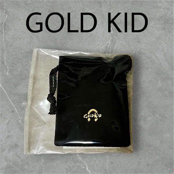 ★GOLD KID ゴールドキッド 黒巾着 ポーチ アニメティ★
