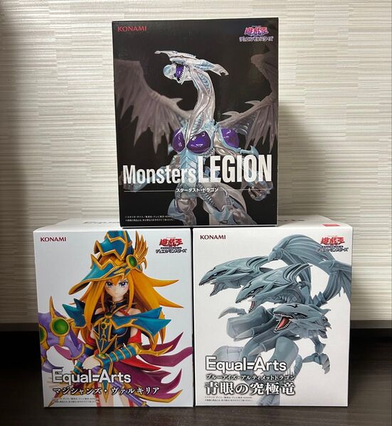 プライズ フィギュア 3点セット 未開封 遊戯王 スターダストドラゴン アルティメットドラゴン マジシャンズヴァルキリア