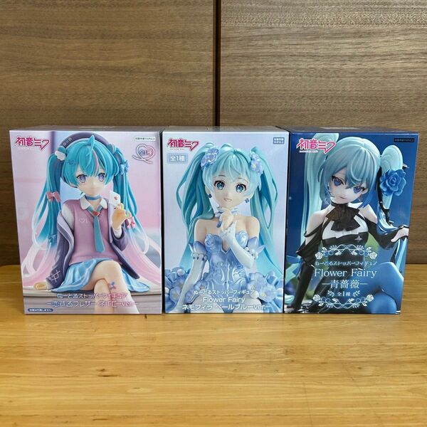 プライズ フィギュア 3点セット 新品未開封 初音ミク ぬーどるストッパー