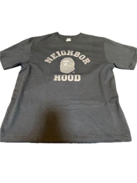 A BATHING APE x NEIGHBORHOOD Tee "Black" サイズXL