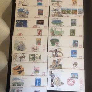 ふるさと切手1990年発行19種初日カバー FDC
