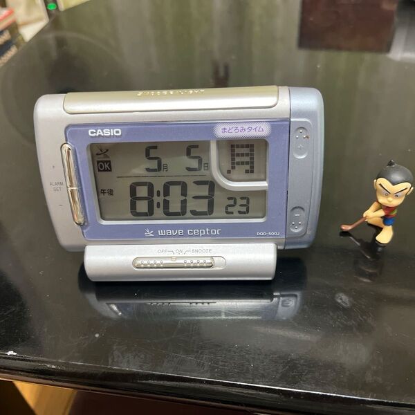 CASIO 電波目覚まし時計DQD-500J-7JF2度寝君