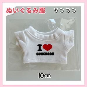 ENHYPEN 10㎝ ソンフン ぬいぐるみ服 着せ替え服 I love Sunghoon Tシャツ