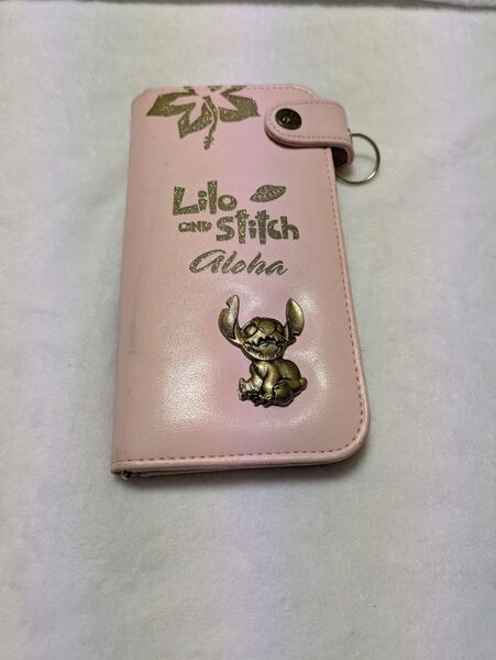 リロアンドスティッチ 長財布 ピンク