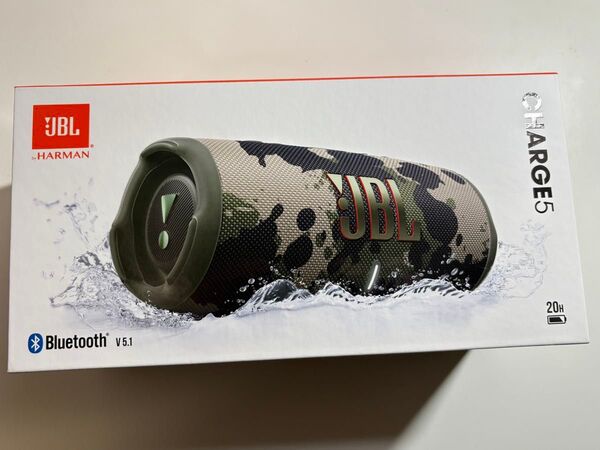 モバイルバッテリー機能付きポータブル防水スピーカー JBL CHARGE 5 JBLCHARGE5SQUAD Squad
