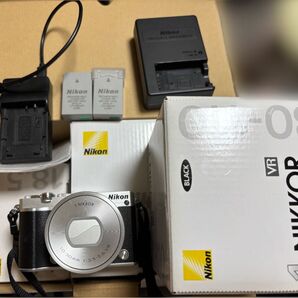 Nikon1 J5 レンズキット 3本 18.5 単焦点 30-110 10-30 NIKKOR ボディ カメラ ミラーレス