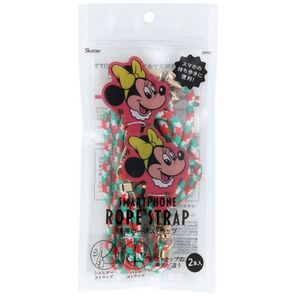 ミニーマウス スマホショルダー ストラップ ハンドストラップ 2本入り スケーター disney ミニー Minnie Mouse