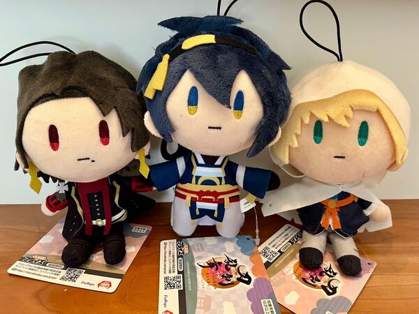 刀剣乱舞 ONLINE ゴム紐付き御伴散歩ぬいぐるみ 3点セット