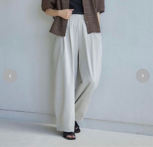 新品未使用 mysa closet コクーンパンツ Lサイズ 田中里奈 しまむら アイボリー 淡薄橙 ミーサクローゼット