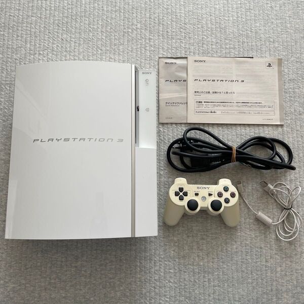 動作確認済み SONY PlayStation3 本体 CECHL00 ホワイト プレステ3