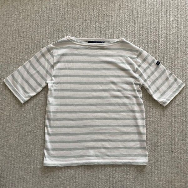 セントジェームズ Tシャツ 10ans 130cm 定価7000円 ユナイテッドアローズ別注 グリーン ピリアック 半袖 ボーダー