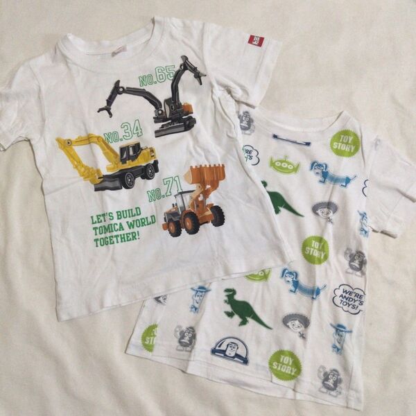 半袖Tシャツ 2点セット トミカ 働く車 訳ありトイ・ストーリー 訳あり