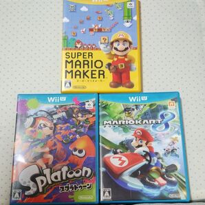 wiiu マリオカート8 スプラトゥーン マリオメーカー 3枚セット