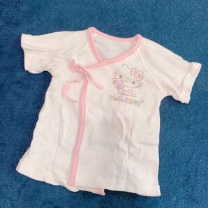ベビー服 50 60 ハローキティ HELLO KITTY 肌着 半袖 短肌着 ベビー肌着