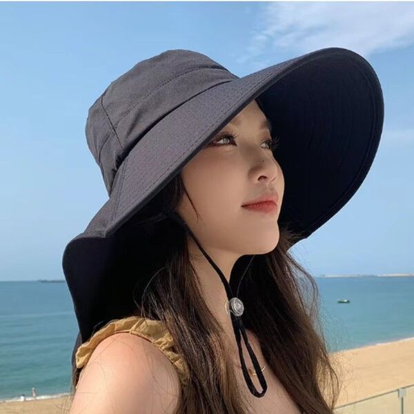 つば広帽子 飛ばされない UVカット ガーデニング 折りたたみ 顎紐付き 観光 帽子 キャンプ アウトドア サファリハット