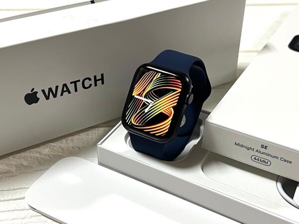 ★ バッテリー91% ★ Apple Watch SE2 44mm ミッドナイト アルミニウム アップルウォッチ GPS 第2世代