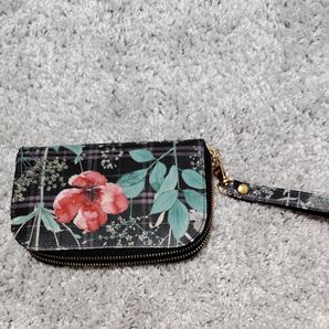 リバティ ラミネート 財布 イルマズガーデンブラック ハンドメイド