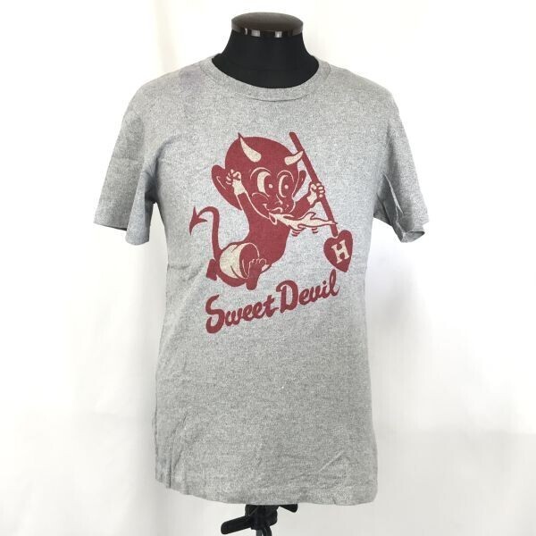 Made in Japan★HR MARKET/ハリウッドランチマーケット★SWEET DEVIL/半袖Tシャツ【Mens size -M程度/グレー/Gray】Tops/Shirts◆BG887