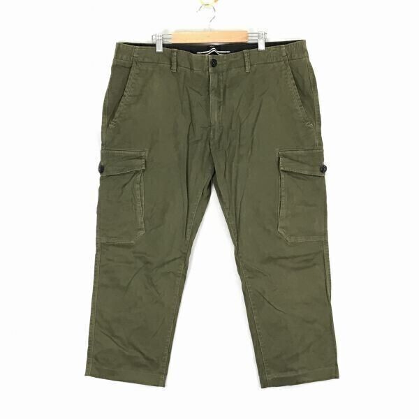 ストーンアイランド/STONE ISLAND★七分丈/カーゴパンツ【メンズW40/股下64cm/カーキ】ビッグサイズ/豊田貿易/正規代理店タグ◆BF928
