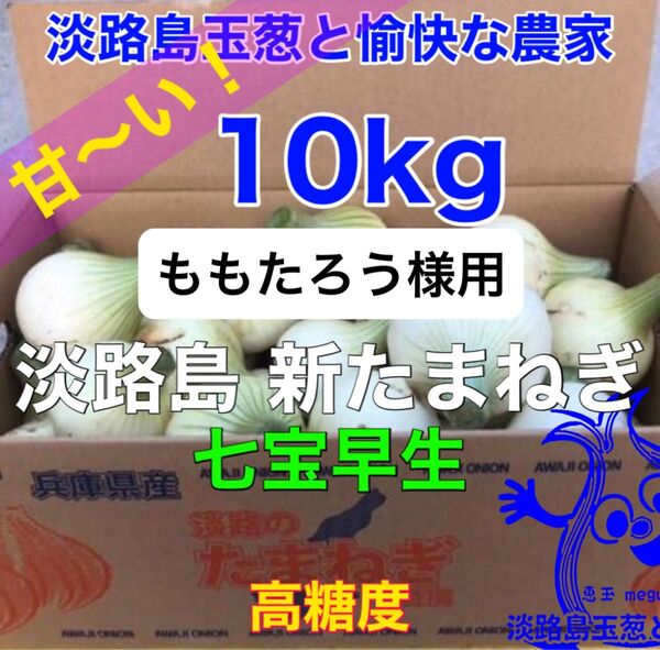 ももたろう様用 淡路島産 新玉ねぎ 七宝早生10kg 高糖度 新たまねぎ