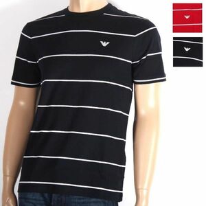 【CU】EMPORIO ARMANI　エンポリオアルマーニ　半袖Ｔシャツ　レッド/F302　ネイビー/F908　3H1T69 1JEQZ 【新品・未使用・正規品】