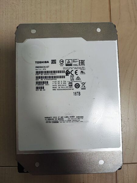 TOSHIBA MN08ACA16T 東芝 SATA HDD 16TB