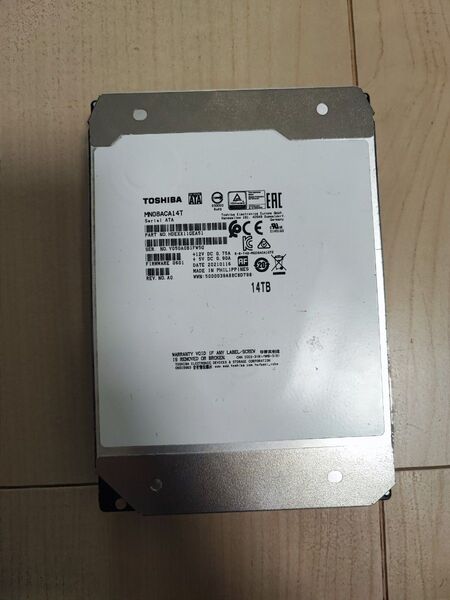HDD ハードディスク 14TB TOSHIBA MN08ACA14T