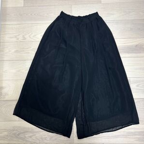 LOWRYSFARM ガウチョパンツ フレアパンツ ウエストゴム ゆったり 春夏 ワイドパンツ ボトムス