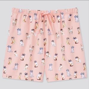 ポール&ジョー ユニクロ ショートパンツ ねこ ピンク