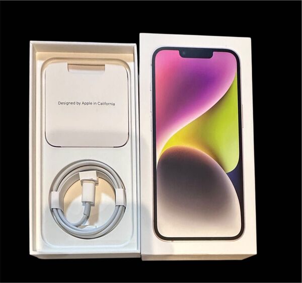 iPhone14 箱 Lightningケーブル