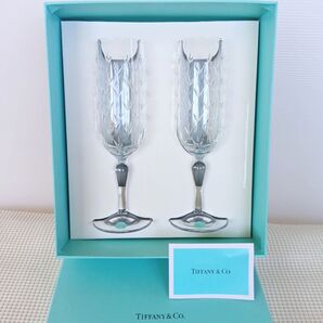 未使用 TIFFANY&Co. フローレット シャンパングラス 2客