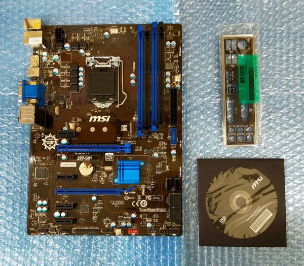 【ほぼ未使用】MSI Z97-S01 LGA1150 ATXマザーボード #62