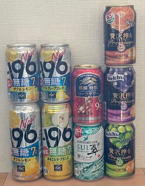 酎ハイ 500ml 16本 350ml 22本 計38本