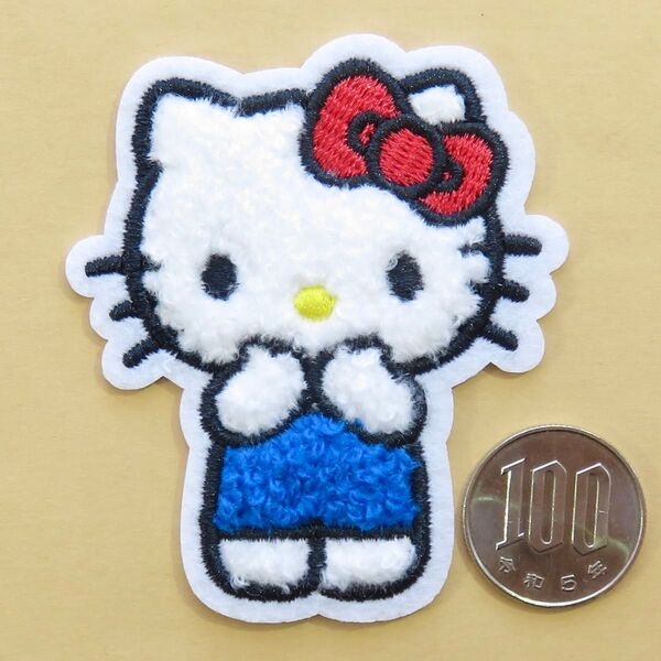 ふわふわ サンリオ ハローキティ アイロン ワッペン アップリケ パイル 4081 手芸用品 アレンジ patch