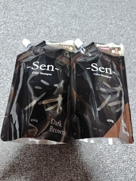 ピコモンテ Sen せん カラーシャンプー ダークブラウン 450g×2個セット