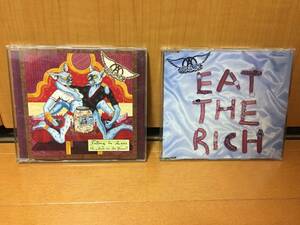 AEROSMITH CD2枚セット『Falling In Love (Is Hard On The Knees)』『Eat The Rich（国内盤/帯付き）』(エアロスミス)