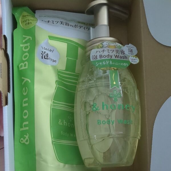 &honey ボディウォッシュ シャルドネハニー 本体 詰め替え セット