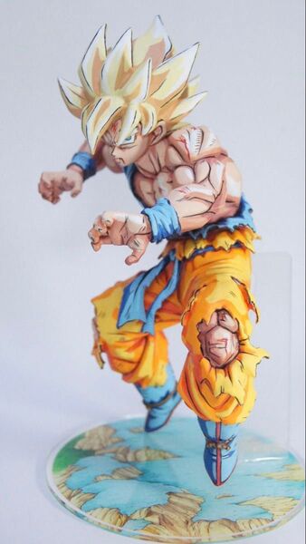 ドラゴンボール リペイント フィギュアFES 孫悟空 二次元彩色 2D オリジナル台座付き