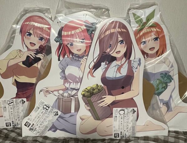 一番くじ 五等分の花嫁 あなたと過ごす、特別な日 A賞 中野一花 B賞 中野ニ乃 C賞 中野三玖 D賞 中野四葉 特大パネル 4種