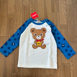 未使用タグ付き ミキハウス プッチーくん 長袖ティシャツ ロンT 両面 長袖Tシャツ 男の子 ミキハウス カットソー ロンT