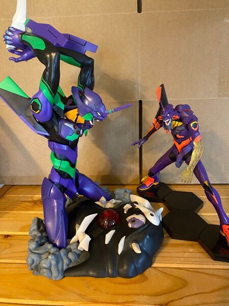 エヴァンゲリオン新劇場版 プレミアムEVA プライズ 一番くじ A賞 2点セット フィギュア 【箱無し】