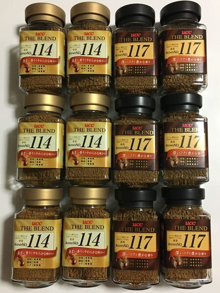 未開封 UCC 114 ・ 117 合計12個 ブレンドコーヒー THE BLEND コーヒー ブレンド インスタントコーヒー