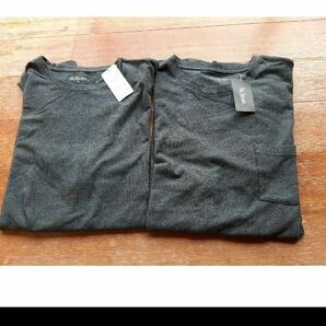 新品 メンズMサイズ 半袖Tシャツ グレー 2枚セット