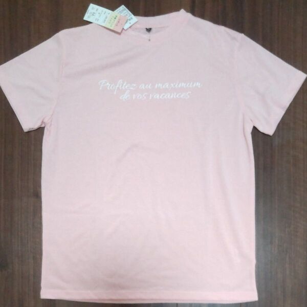 Tシャツ 半袖 ピンク レディース LL 身長:154~162cm バスト:93~101cm 新品未使用自宅長期保管品