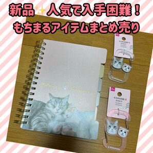 【新品】もちまる日記 リングノート&カラビナキーホルダー2種類まとめ売り