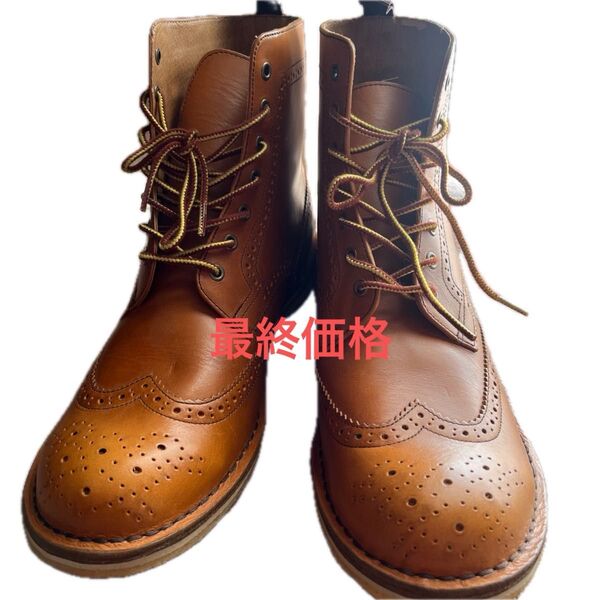 最終価格 訳ありメンズ カントリーブーツ 27cm MADE IN MYANMAR