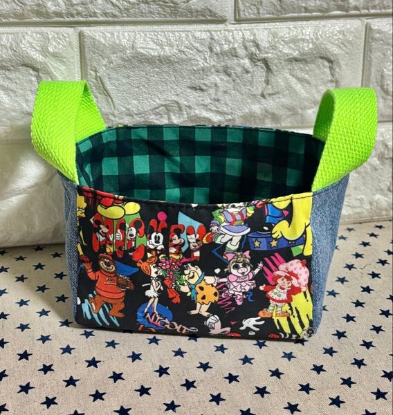 ハンドメイド☆布バスケット(小)