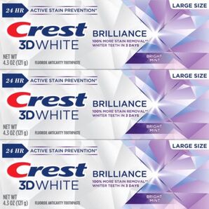 米国正規品 最新Crest 3D White 歯磨き粉 121g 2本