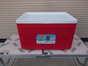 * новый товар Coleman party s Tucker 33QT красный cooler-box * Coleman красный PARTY STACKER