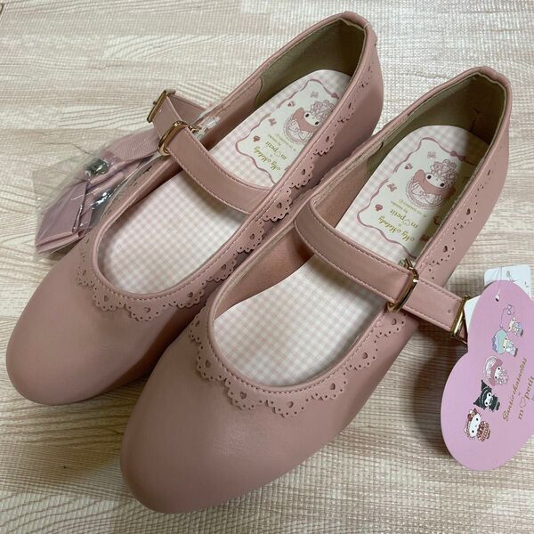 しまむら 青木美沙子 マイメロ パンプス ピンクM 新品未使用